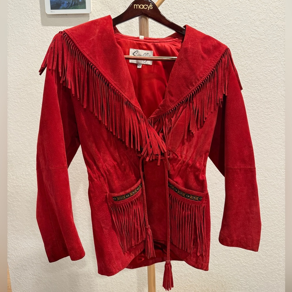 Red Scully vintage western jacket with fringe